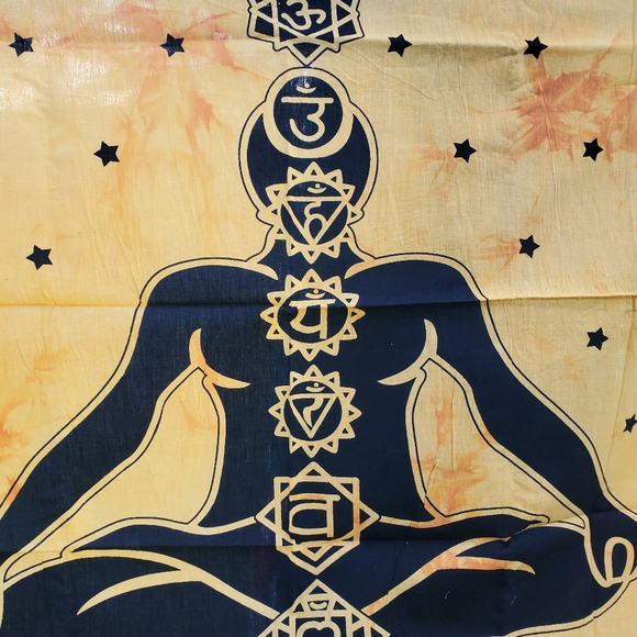 NEW Yoga Chakra Meditation Poster Size Tapestry - Picture 3 of 7